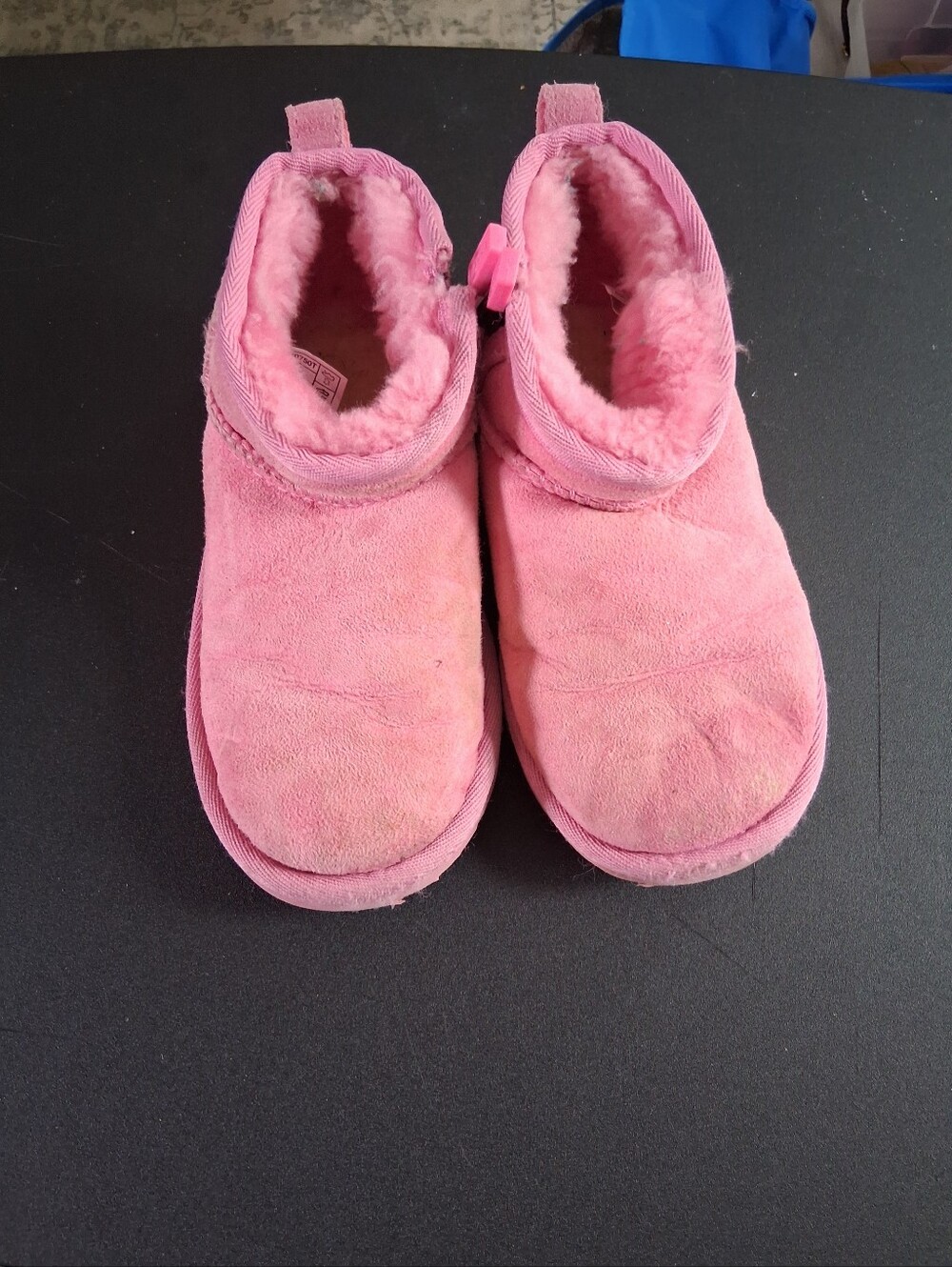 UGG Pink Fuzzy Lined Bootie Size 12